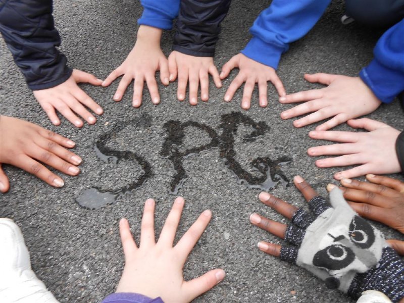 SPG written on ground